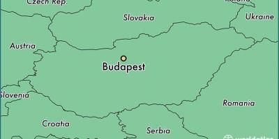 Kort over budapest og de omkringliggende lande
