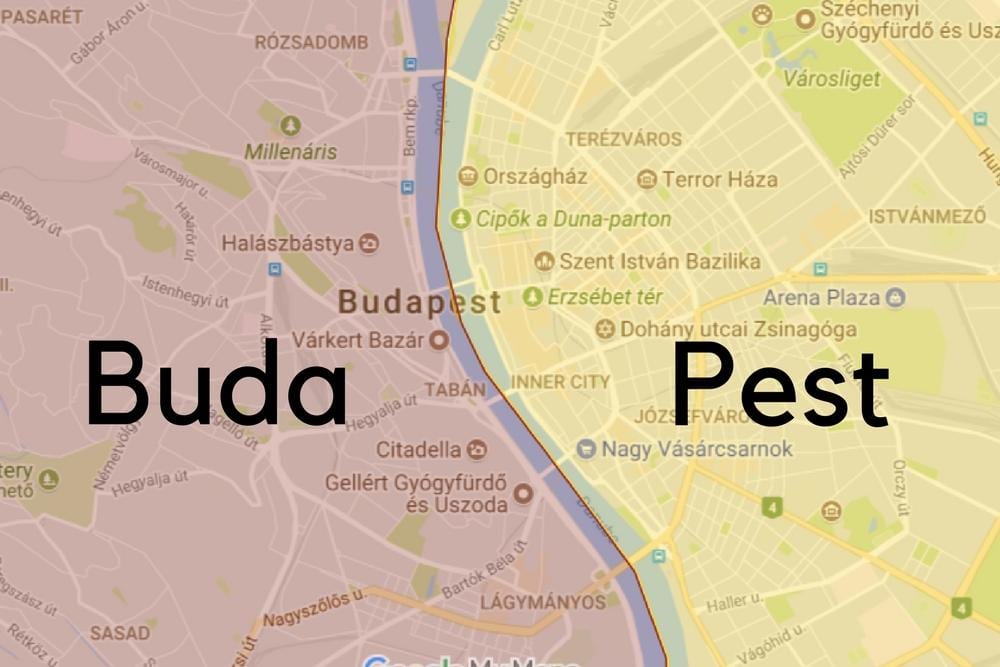 budapest kvarterer kort
