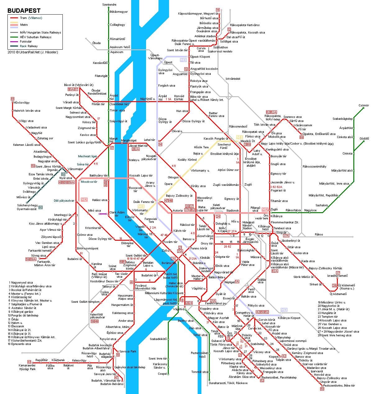 budapest metro-kort