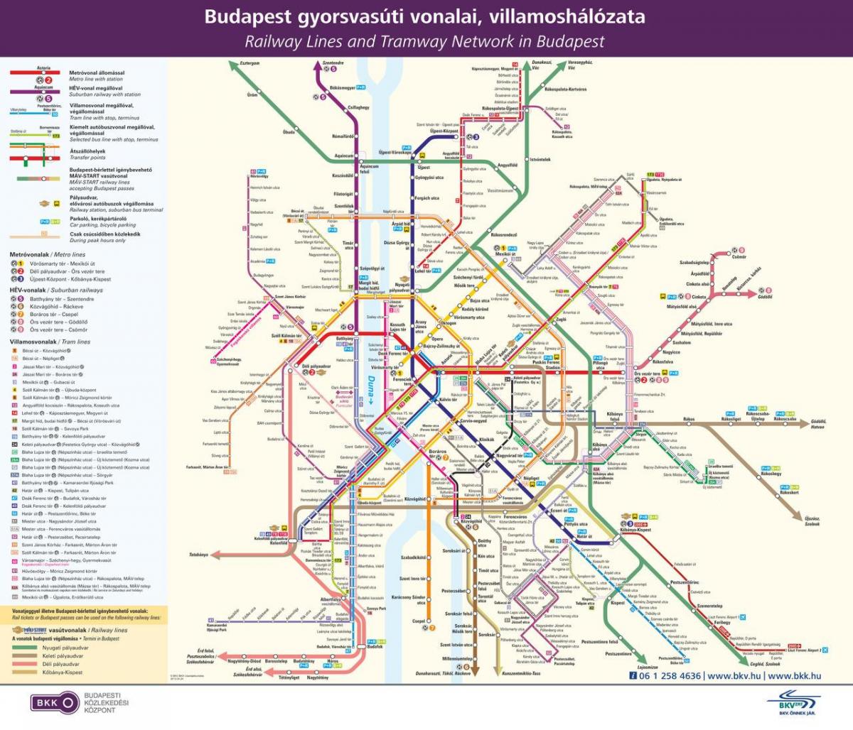 budapest offentlige transit kort