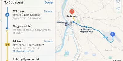 Budapest kelenfold togstationen kort