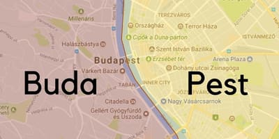 Budapest kvarterer kort