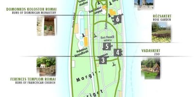 Kort over margaret-øen i budapest